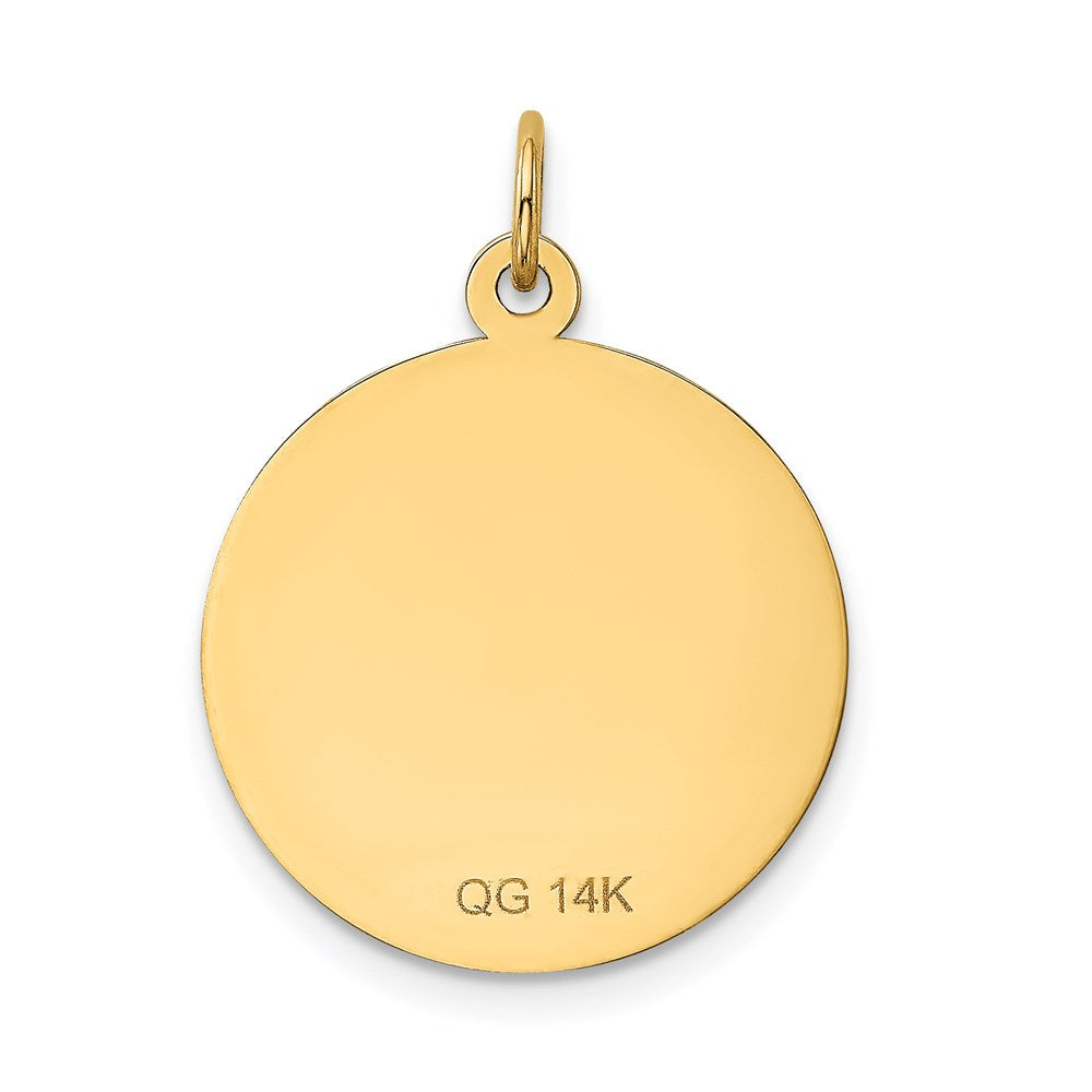 A DATE TO REMEMBER Engravable Disc Charm - WBC