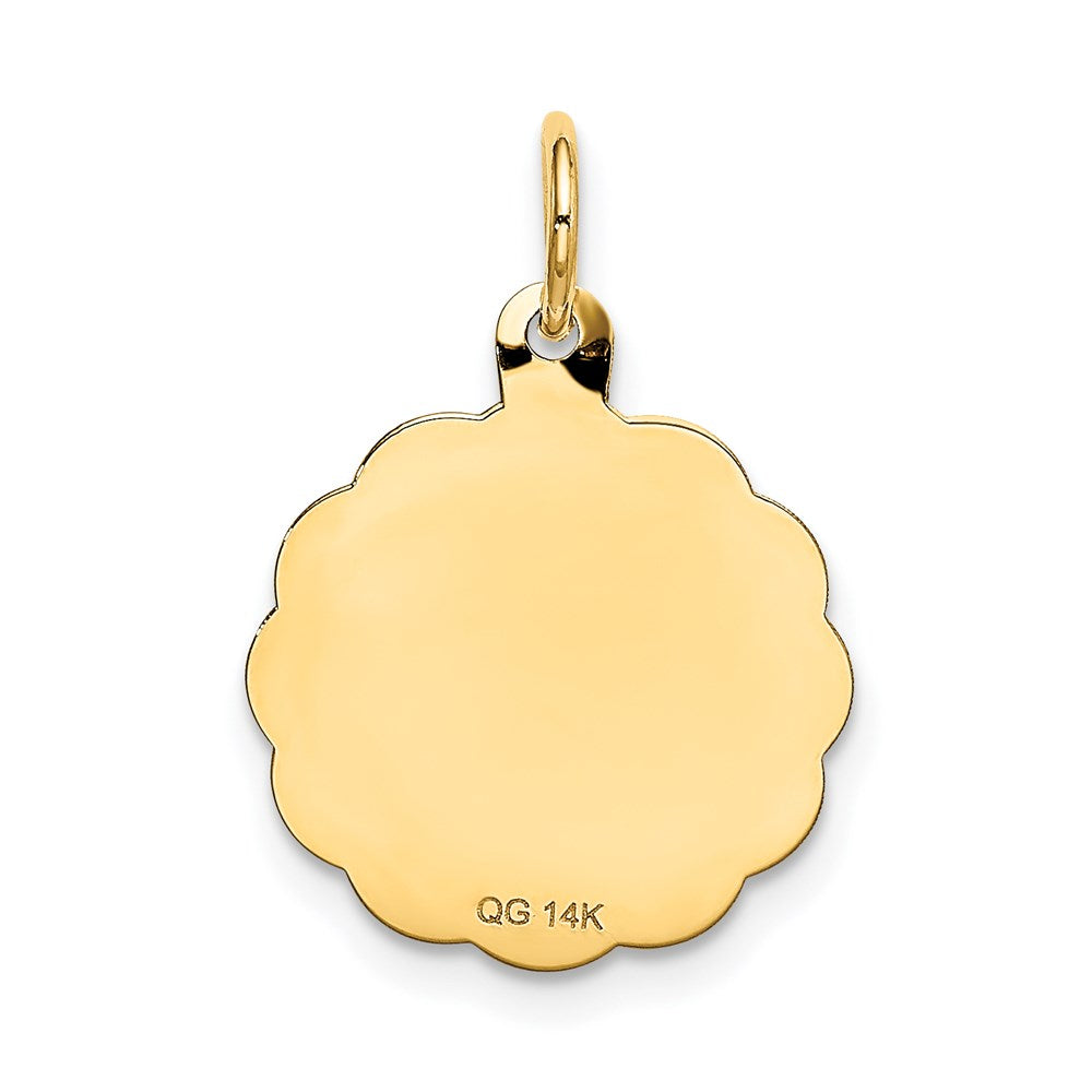 10th ANNIVERSARY Engravable Disc Charm - WBC
