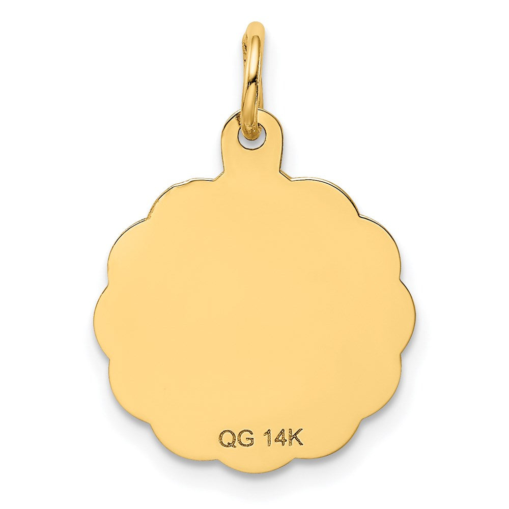 SPECIAL AUNT Engravable Disc Charm - WBC
