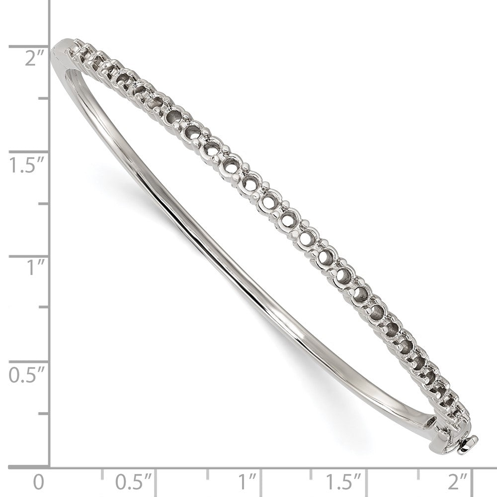 Holds 25 1.9ct Hinged Bangle Mounting - WBC