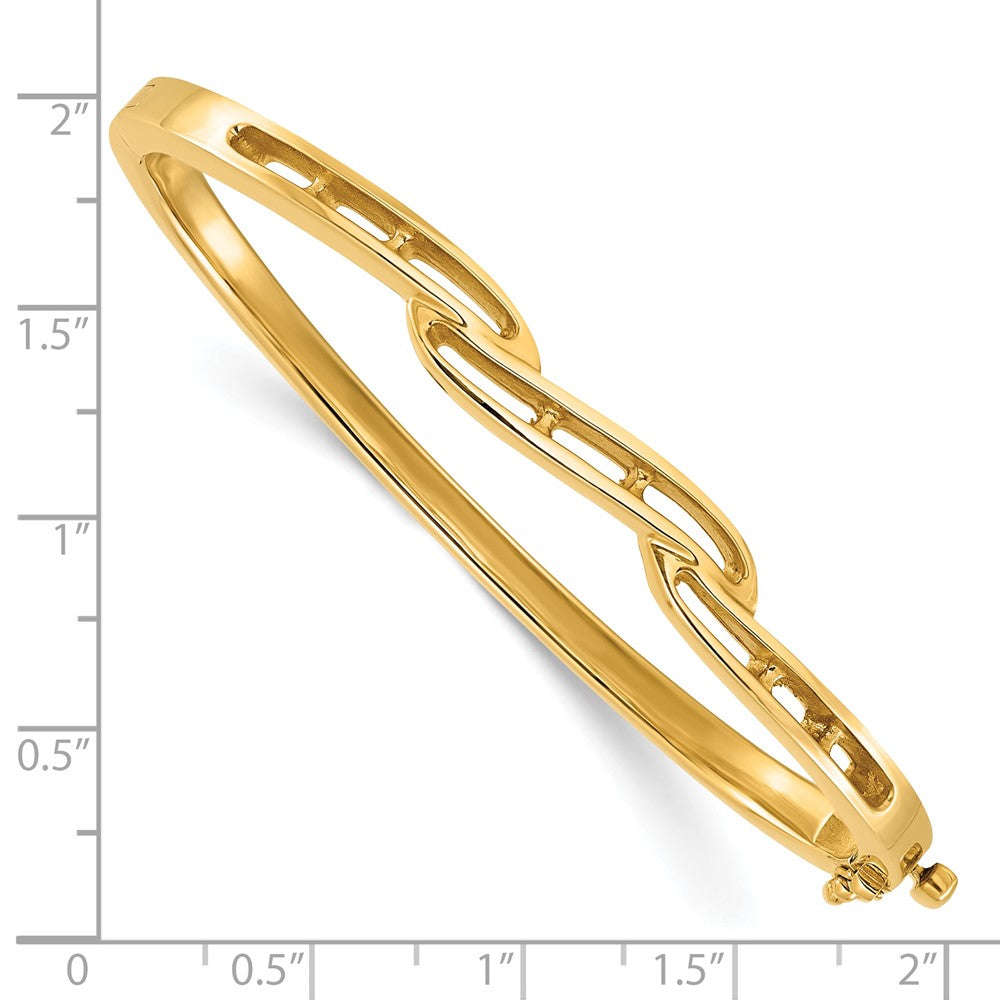 Holds 1 carat 6-/27- Round Stones Hinged Oval Bangle Bracelet Mounting - WBC