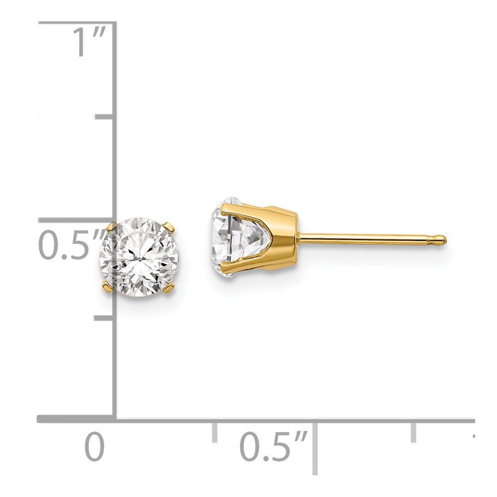 Round Topaz Earrings - April - WBC