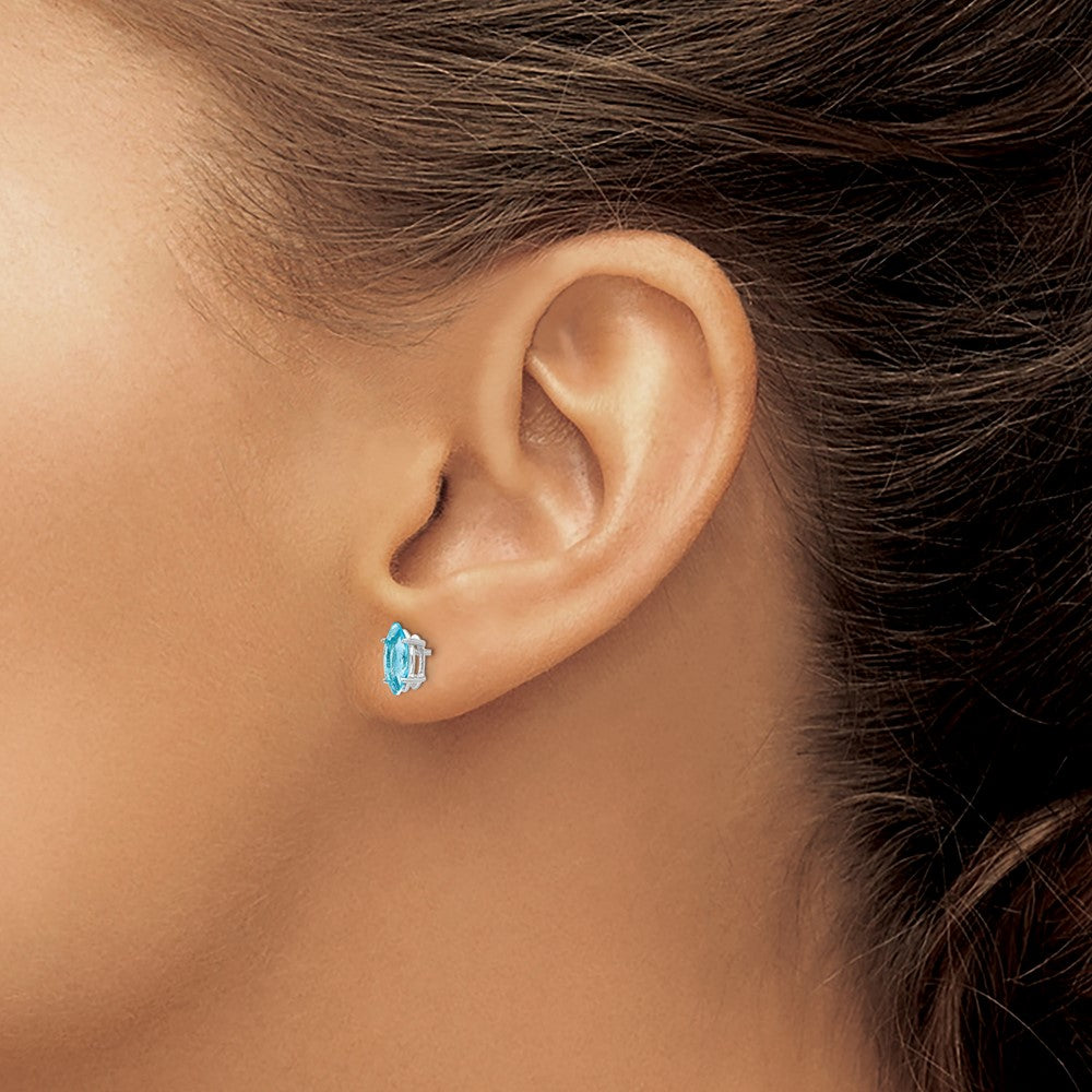 Marquise Post Earring Mounting - WBC