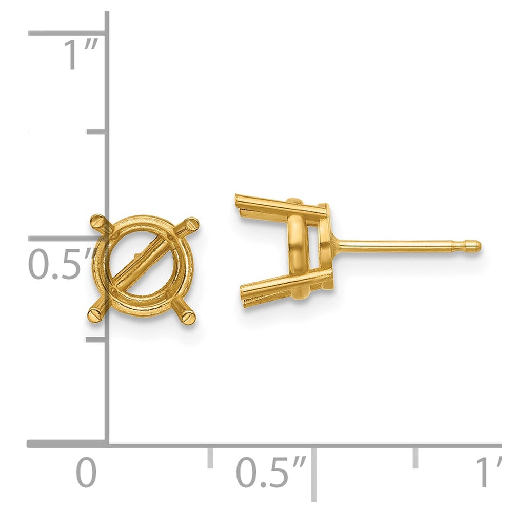 Cushion Post Earring Mountings - WBC