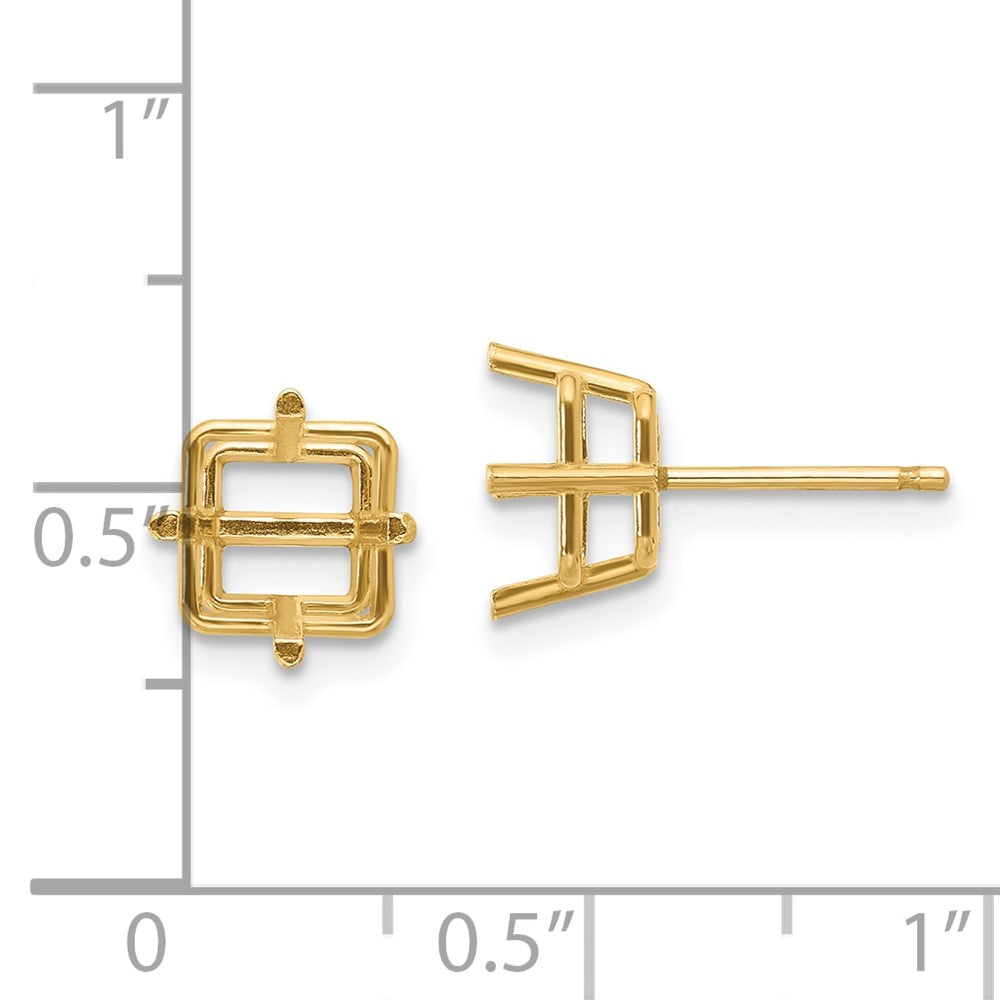 Square Post Earring Mountings - WBC