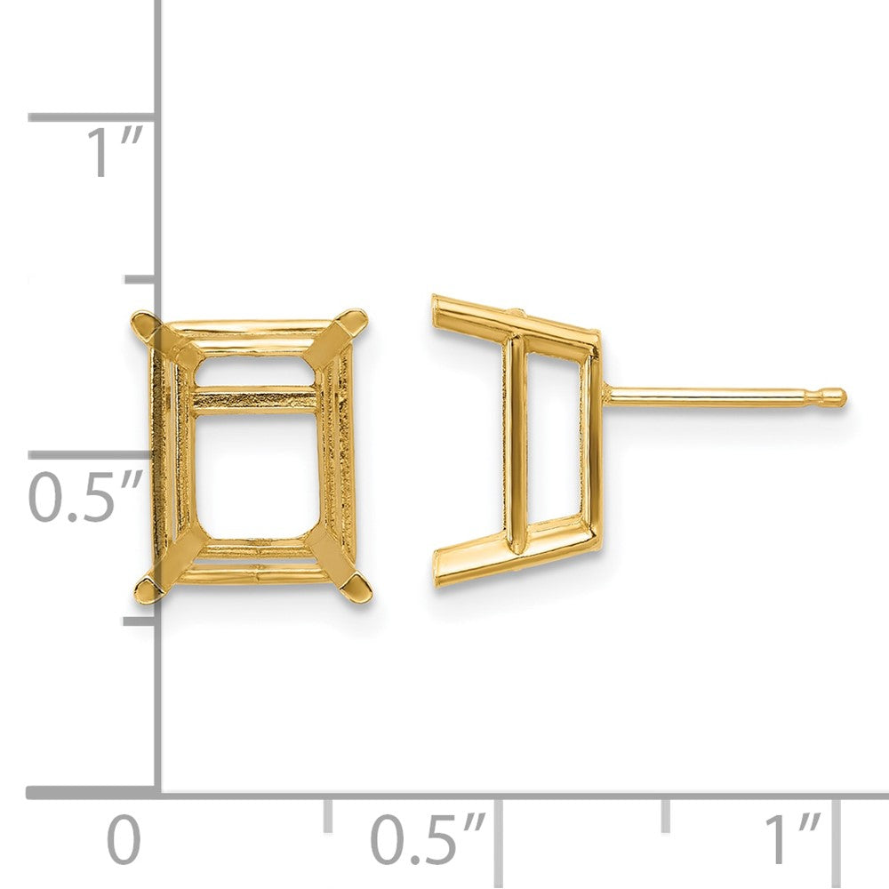 Emerald Post Earring Mountings - WBC