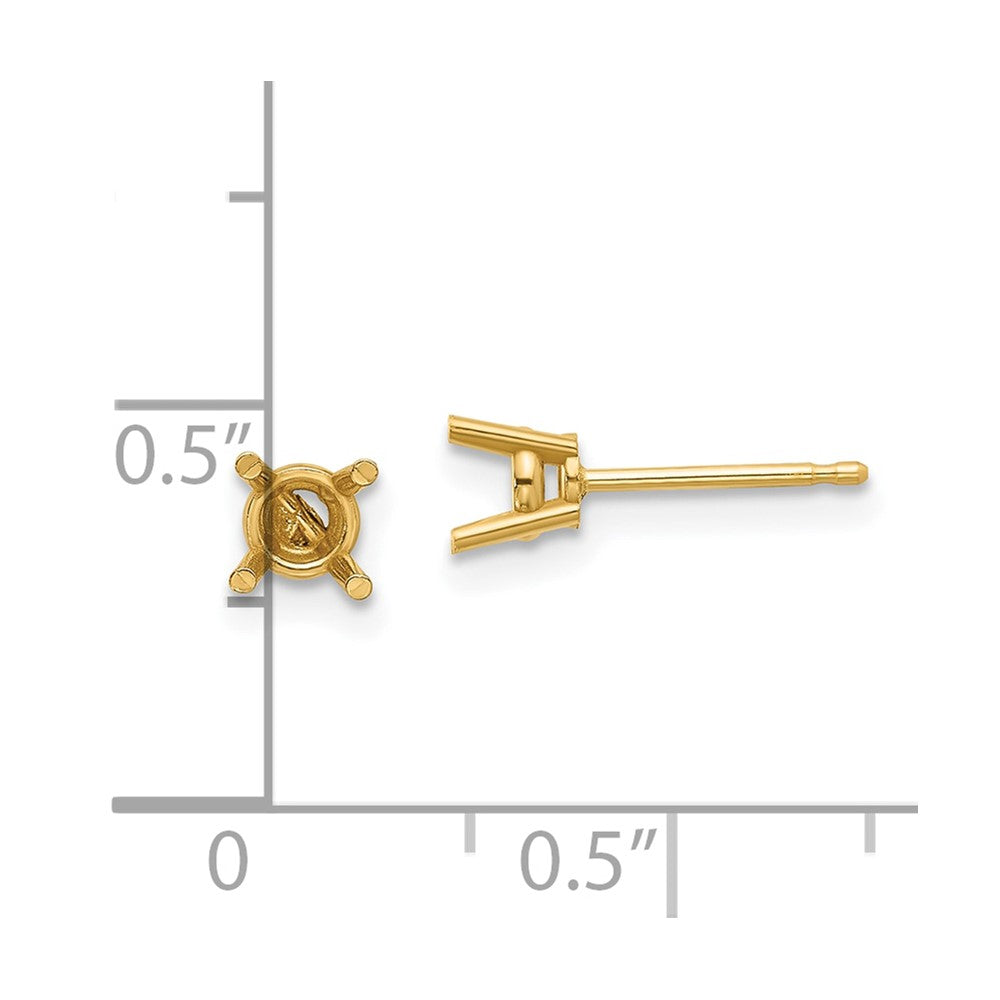 Round Earring Mountings - WBC