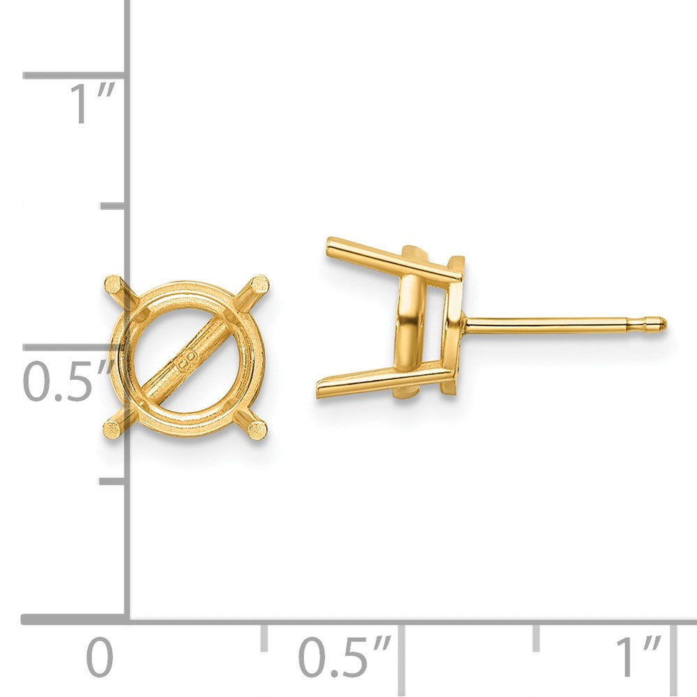 Round Post Earring Mountings - WBC