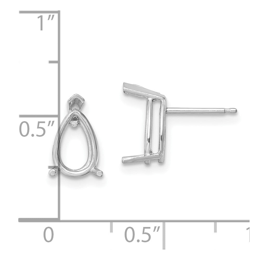 Pear Post Earring Mountings - WBC