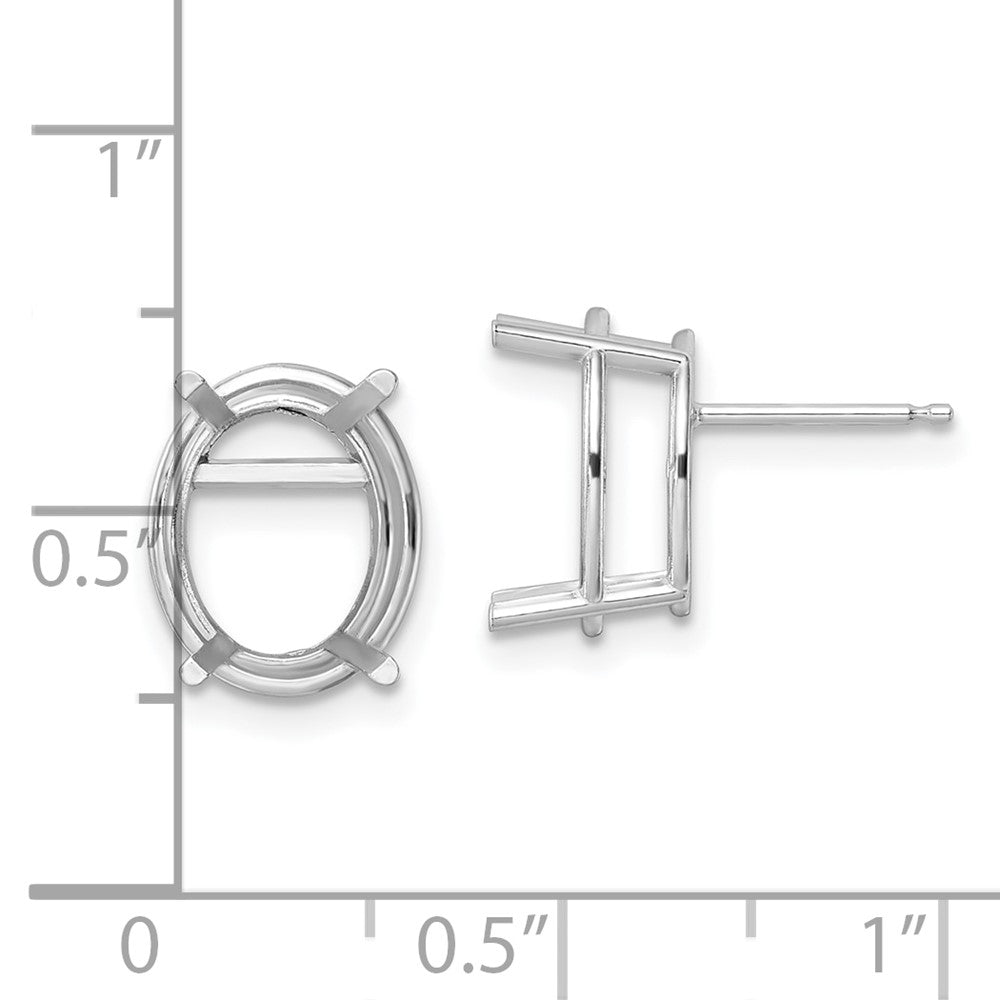 Oval Post Earring Mountings - WBC