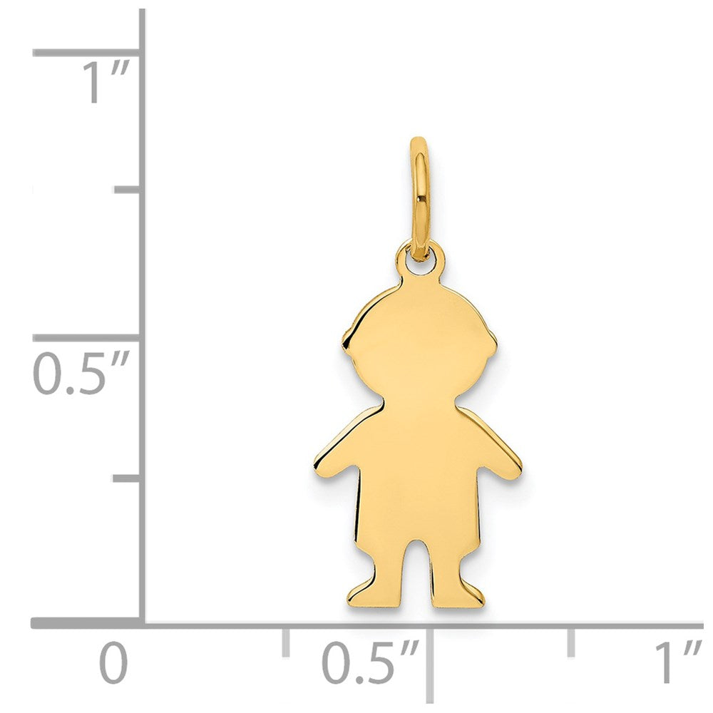 .018 Depth Engravable Boy Charm - WBC