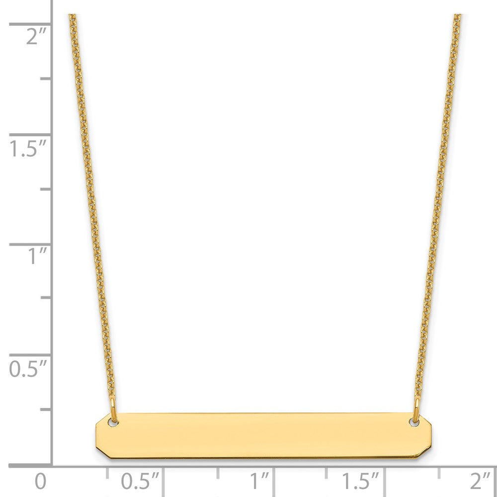 Medium Blank Bar Necklace - WBC