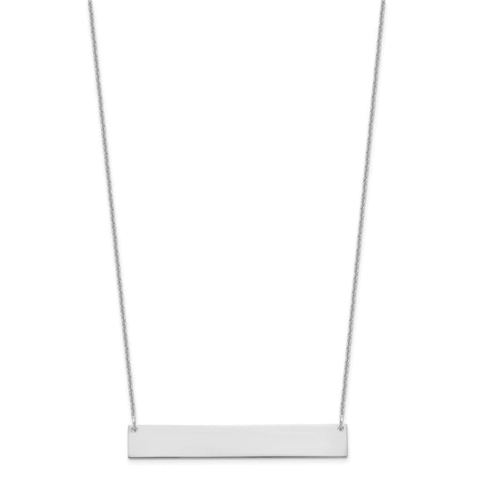 Large Blank Bar Necklace - WBC