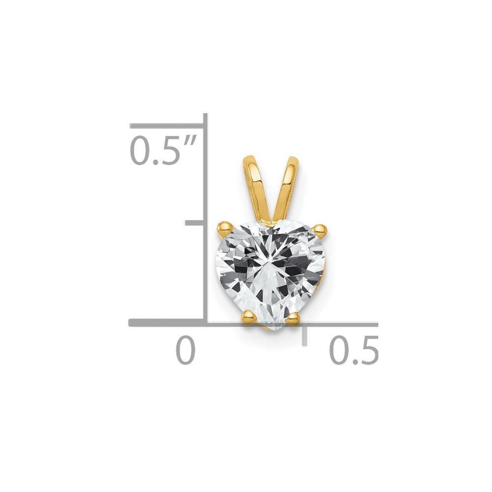 Heart Cubic Zirconia Pendant - WBC