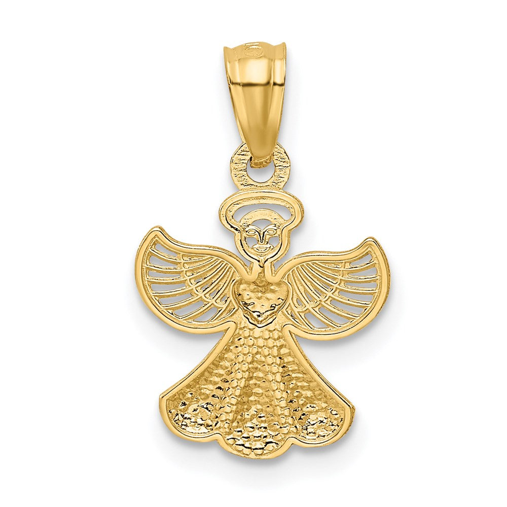 Polished Angel with Heart Pendant - WBC