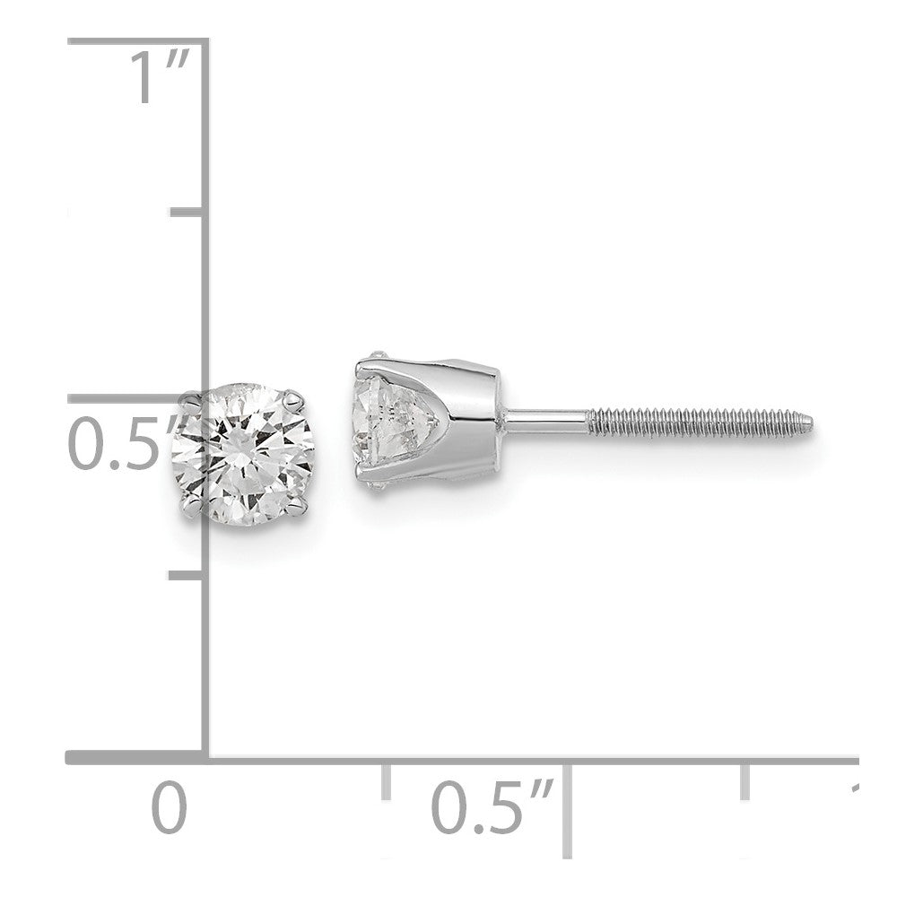 1/2 carat Single Stud AA Diamond Earring - WBC