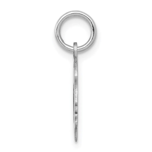 Plain Small.009 Depth Facing Left Engravable Girl Charm - WBC