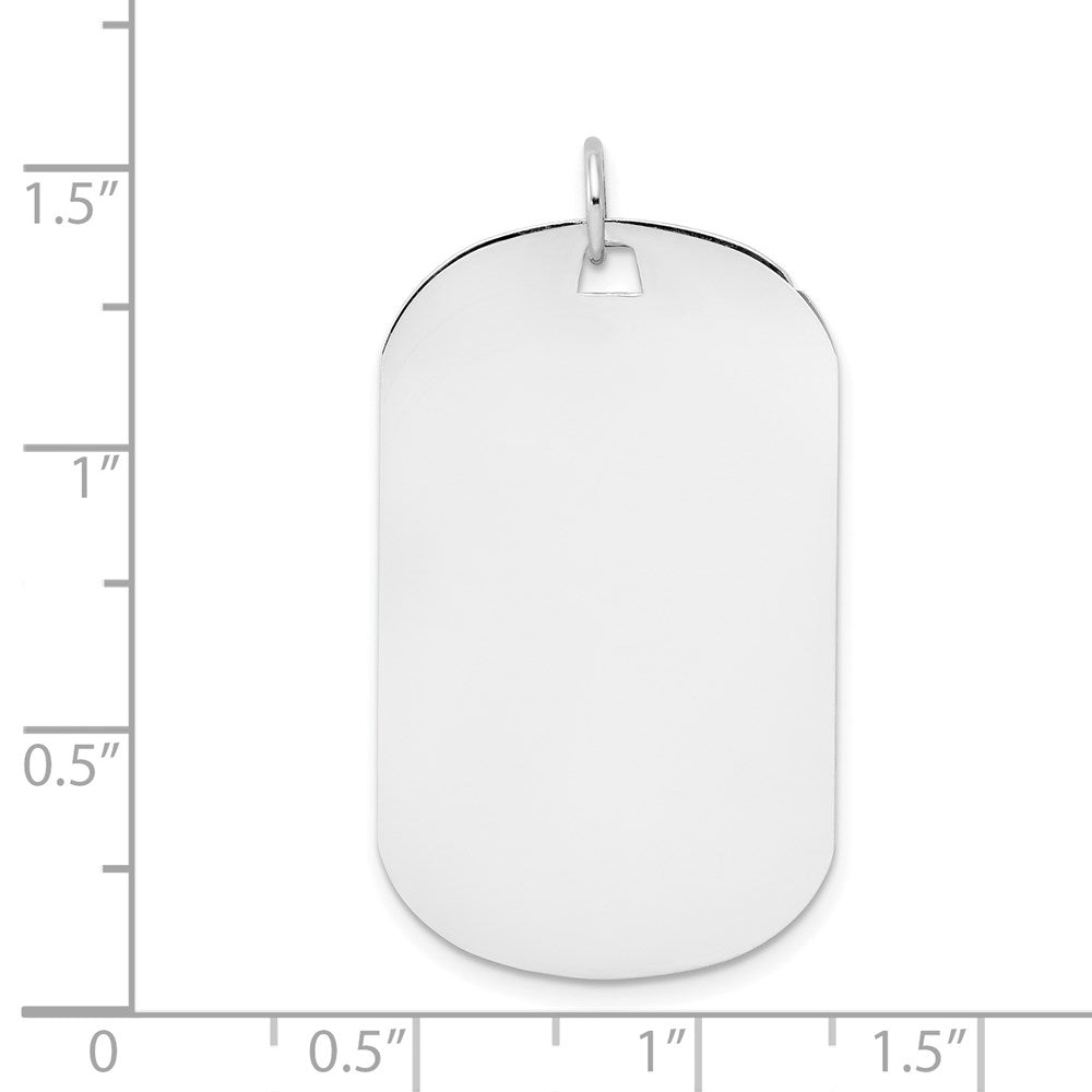 Plain .027 Gauge Engraveable Dog Tag Disc Charm - WBC