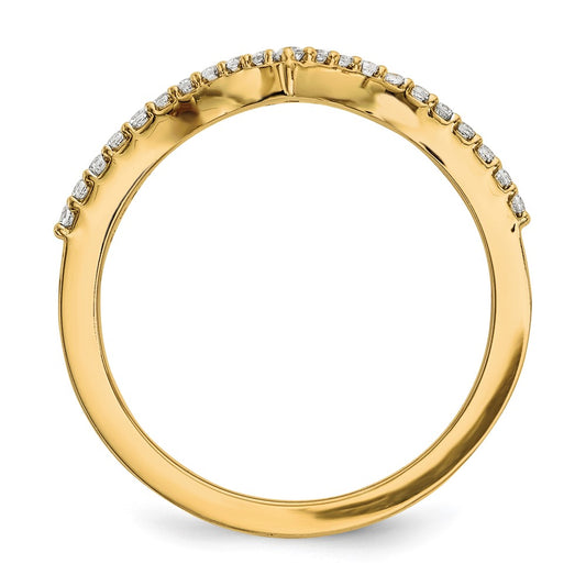 1/6 carat Diamond V-Shape Band - WBC
