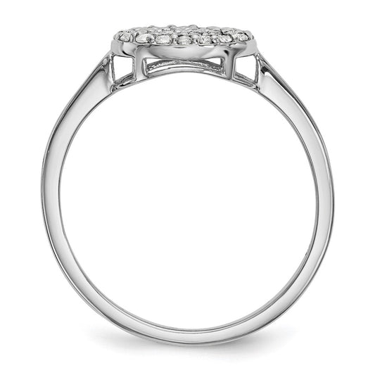 Diamond Cluster Oval Ring - WBC