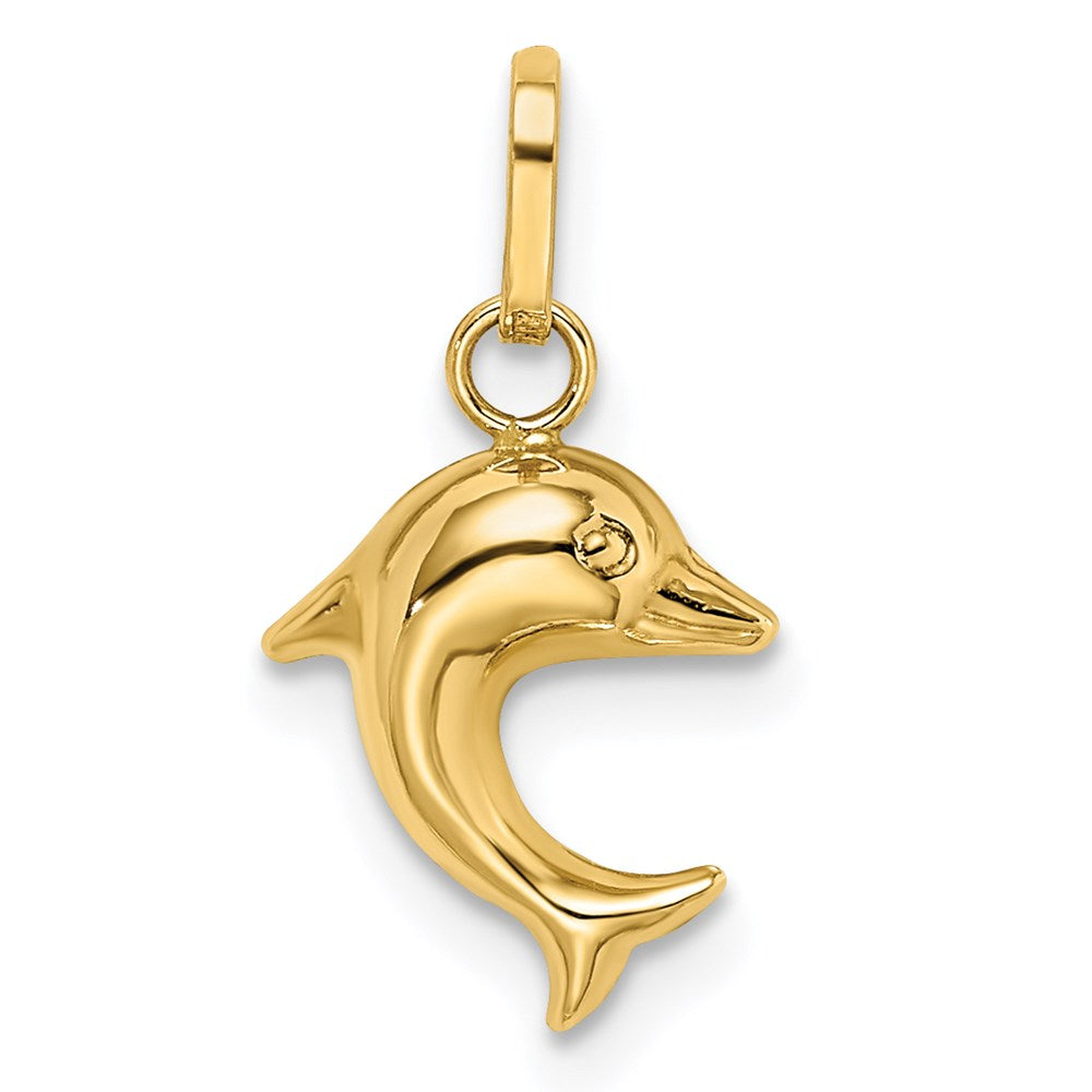 Blue Enameled Dolphin Charm - WBC