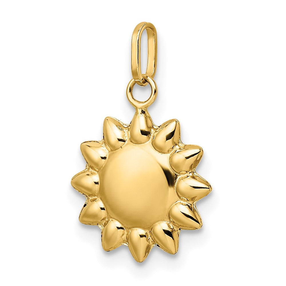 Polished Puffed Sun Pendant - WBC
