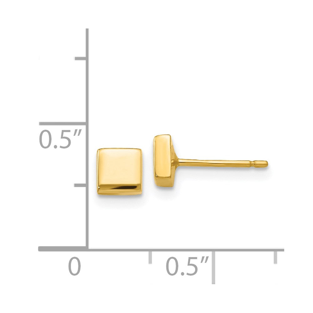 Polished Square Post Earrings - WBC