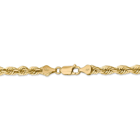 14k 5.5mm D/C Rope with Lobster Clasp Chain-WBC-040L-24