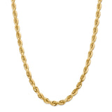 14K 7mm  D/C Rope with Fancy Lobster Clasp Chain-WBC-050-24