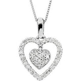 14K White 1/4 CTW Diamond Heart 18" Necklace-67020:101:P-ST-WBC