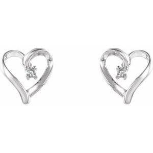 14K White .04 CTW Diamond Heart Earrings-60856:2622860:P-ST-WBC