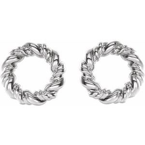14K White 9.4 mm Circle Rope Earrings-86821:600:P-ST-WBC