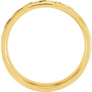 14K Tri-Color 7.75 mm Woven Band Size 5-50632:100100:P-ST-WBC