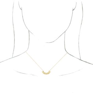 14K Yellow Curved Bar 16-18" Necklace  -86770:601:P-ST-WBC
