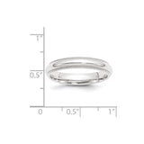 Platinum 4mm Comfort-Fit Milgrain Size 5 Wedding Band-PMCF040-5-WBC