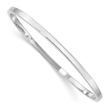 Sterling Silver Rhod. Plated Polished Slip-on Child's Bangle-WBC-QB856