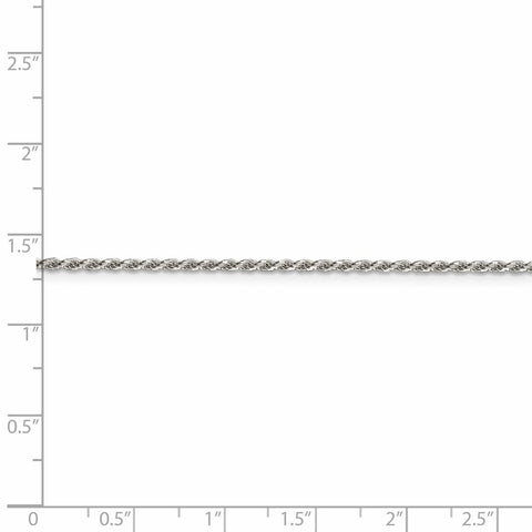 Sterling Silver 1.7mm Diamond-cut Rope Chain-WBC-QDC025-8