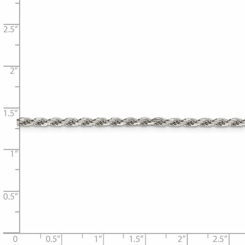 Sterling Silver 2.5mm Diamond-cut Rope Chain-WBC-QDC055-8
