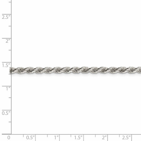 Sterling Silver 3mm Diamond-cut Rope Chain-WBC-QDC070-8