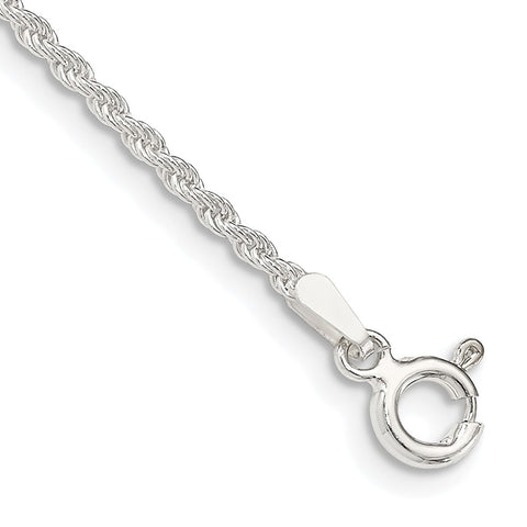 Sterling Silver 1.8mm Solid Rope Chain-WBC-QDR035-8