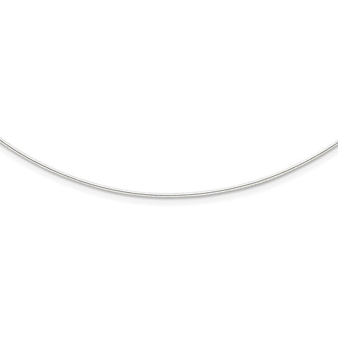 Sterling Silver 1.1mm Neckwire Necklace-WBC-QG388-16