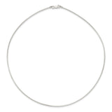 Sterling Silver Solid Polished 1.4mm Neck Wire Necklace-WBC-QH372-18