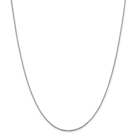 Sterling Silver 1.25mm Twisted Box Chain-WBC-QPE26-24