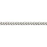 Sterling Silver 5mm Domed w/ Side D/C Curb Chain-WBC-QRC150-8