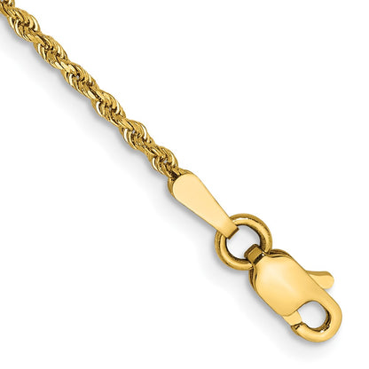 Diamond-cut Rope with Lobster Clasp Anklet - WBC