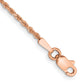 Diamond-cut Rope with Lobster Clasp Anklet - WBC