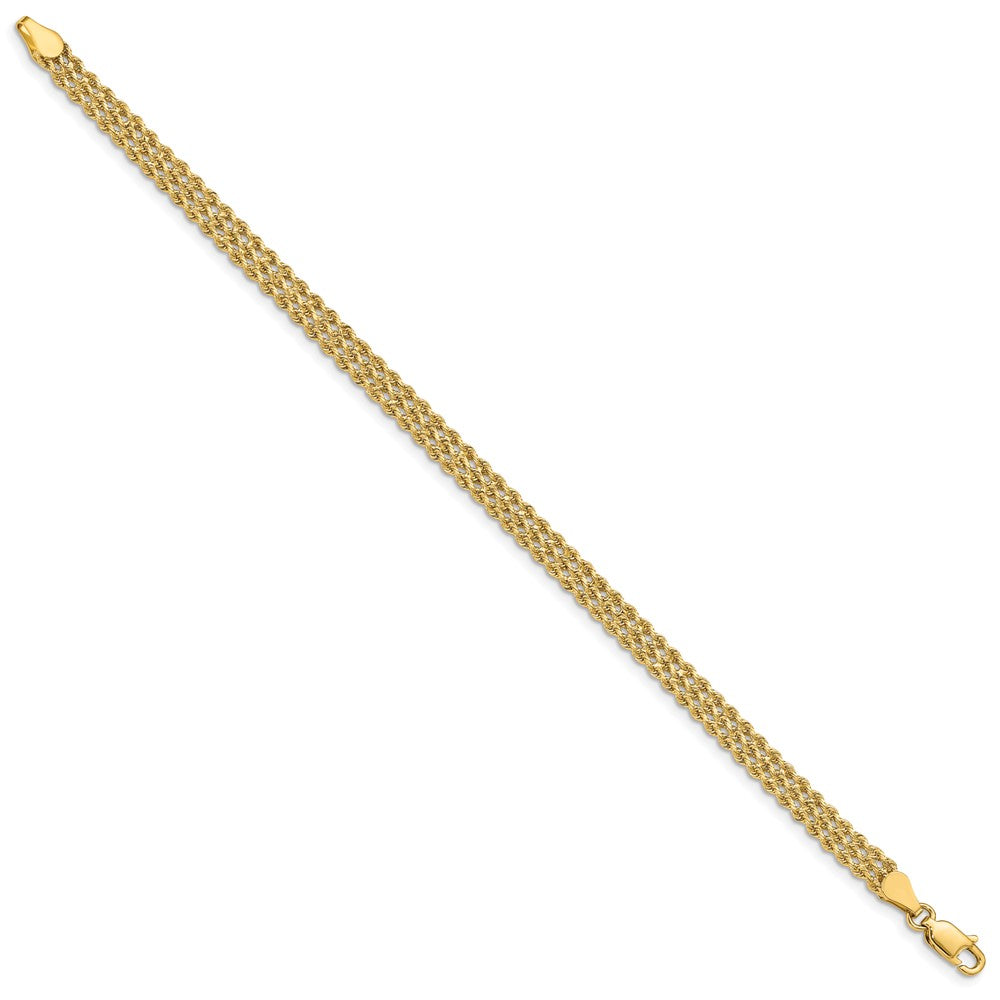 Wide Triple Strand Rope Bracelet - WBC