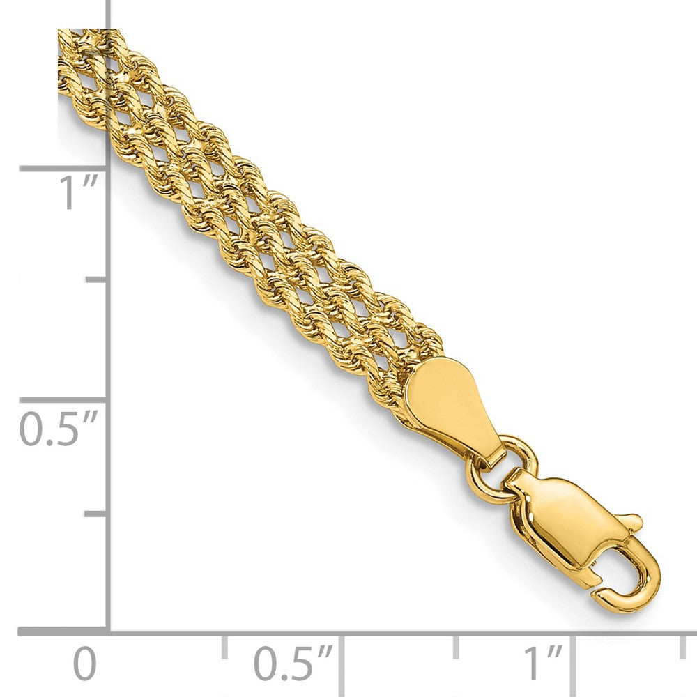 Wide Triple Strand Rope Bracelet - WBC