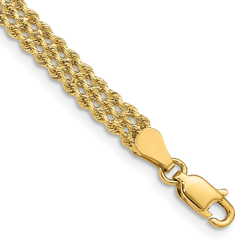Wide Triple Strand Rope Bracelet - WBC