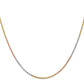 Tri-colored Diamond-cut Rope with Lobster Clasp Chain - WBC